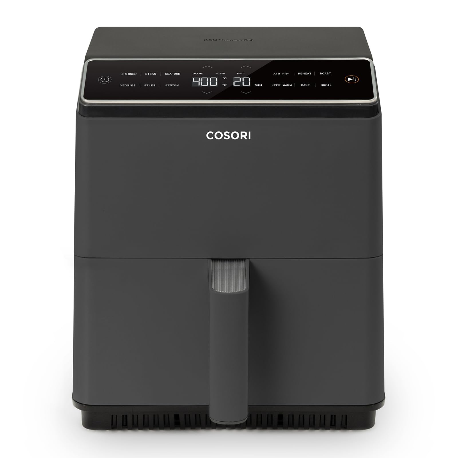 Cosori TurboBlaze Smart Air Fryer 6 Qt, Shake Reminders, 9-in-1, Cream