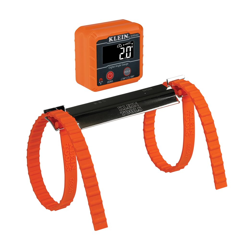 Klein Tools 935DAG Digital Electronic Level and Angle Gauge, Measures 0 - 90 and 0 - 180 Degree Ranges, Measures and Sets Angles