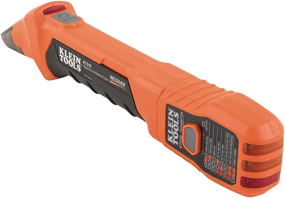 Klein Tools ET310KIT AC Circuit Breaker Finder Kit, Electric Tester, GFCI Tester, Leads, Adapters and Case