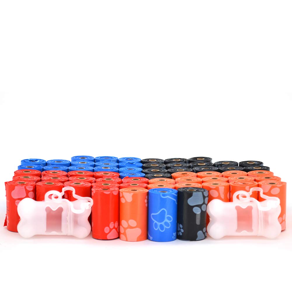 Best Pet Supplies Poop Bags for Dogs - Assorted Colors, 150 Count