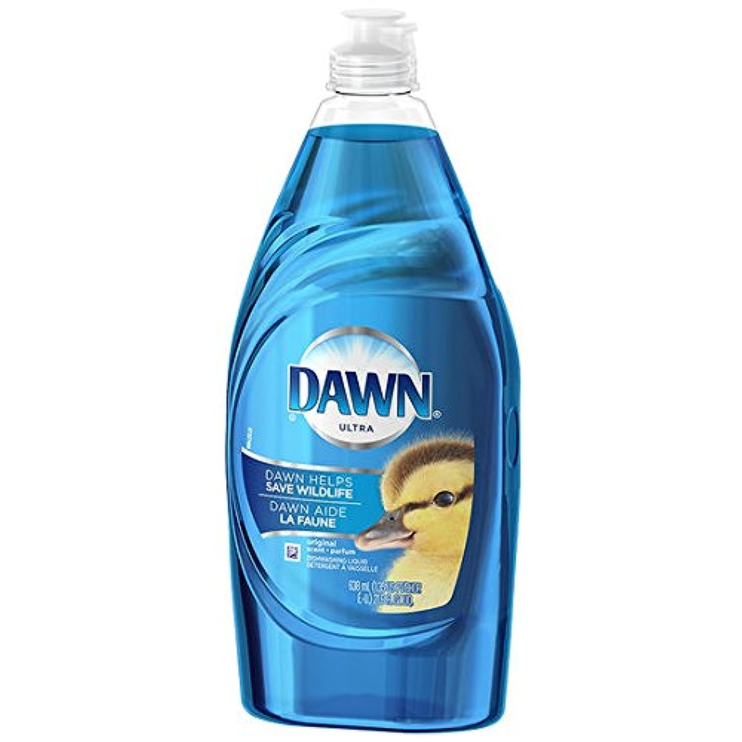 Dawn Ultra Dish Soap Refill Jug Large Size Original Blue Liquid Dishwashing Detergent, Powerful Dish Soap for Grease, 51.5oz (Pack of 2)