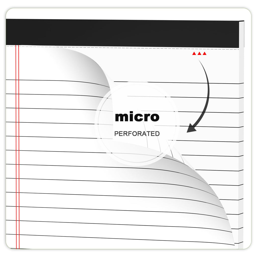 5pcs Small Note Pads 5x8 Notebook College Ruled Legal Pads Color Notepads 5 Pack Study Back Writing Pads 5 x 8 Perforated Narrow Ruled Pads of Paper for School & Office Supplies 30 Sheets/Pack