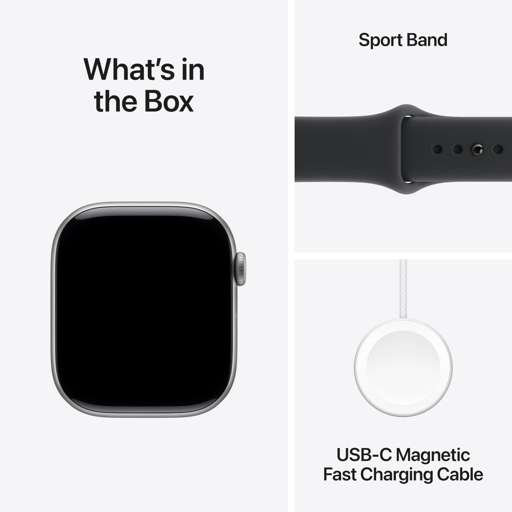 Apple Watch Series 11 [GPS 46mm] Smartwatch with Rose Gold Aluminum Case with Light Blush Sport Band - M/L. Sleep Score, Fitness Tracker, Health Monitoring, Always-On Display, Water Resistant