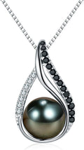 NONNYL Mothers Day Gifts For Wife Women Wedding Anniversary - Real Tahitian-Pearl-Necklace, Birthday Valentines Gifts For Wife Her Mom Christmas - Companion Necklace For Women Luxury Fine Jewelry