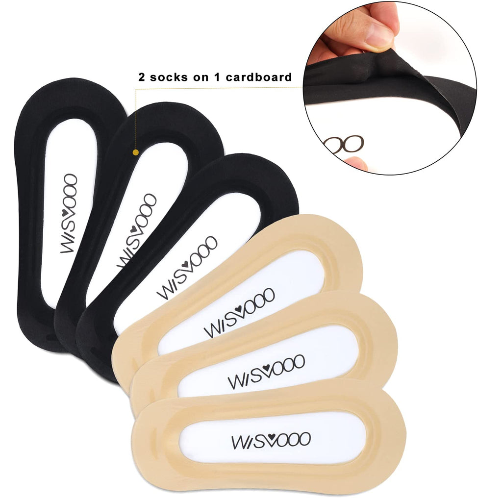 No Show Socks Women Nylon Low Non-Slip Thin Liner Socks for Flats