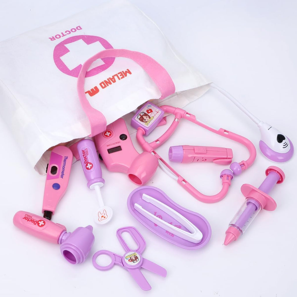 Meland Doctor Kit with Puppy for Kids, Pretend Play Toy Gift for Ages 3–6