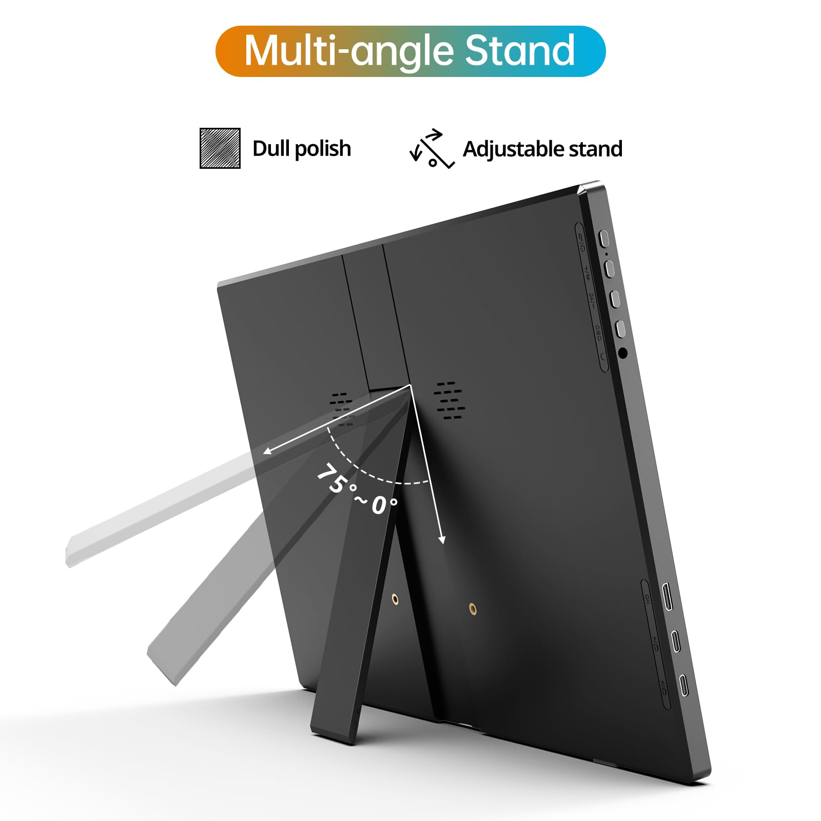 MNN 15.6" FHD 60Hz Portable Monitor USB-C HDMI IPS HDR Gaming Laptop