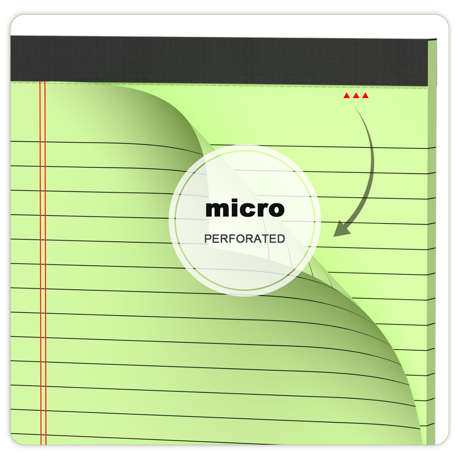 5pcs Small Note Pads 5x8 Notebook College Ruled Legal Pads Color Notepads 5 Pack Study Back Writing Pads 5 x 8 Perforated Narrow Ruled Pads of Paper for School & Office Supplies 30 Sheets/Pack