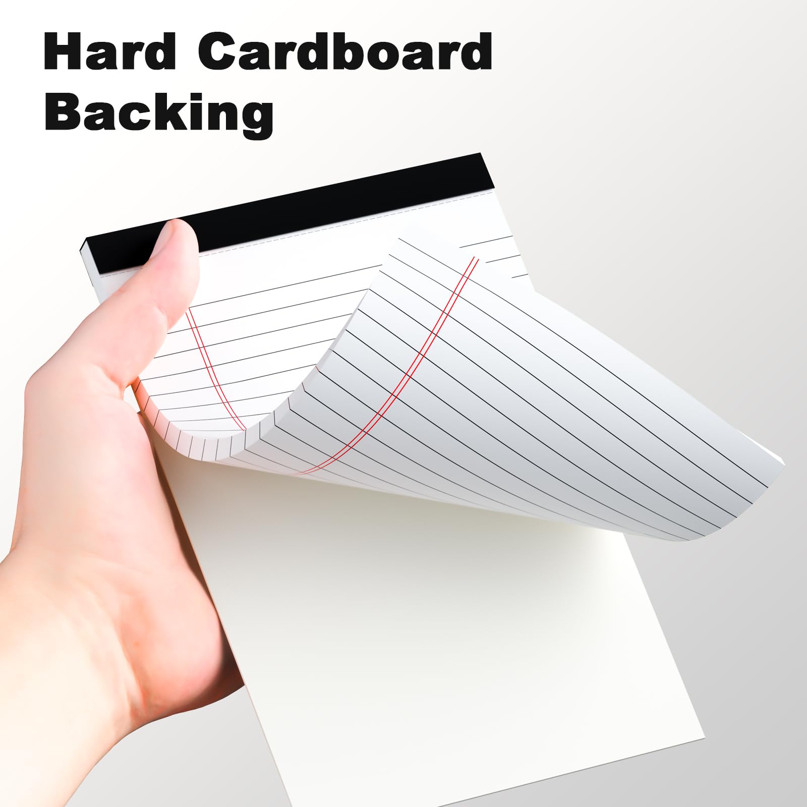 5pcs Small Note Pads 5x8 Notebook College Ruled Legal Pads Color Notepads 5 Pack Study Back Writing Pads 5 x 8 Perforated Narrow Ruled Pads of Paper for School & Office Supplies 30 Sheets/Pack
