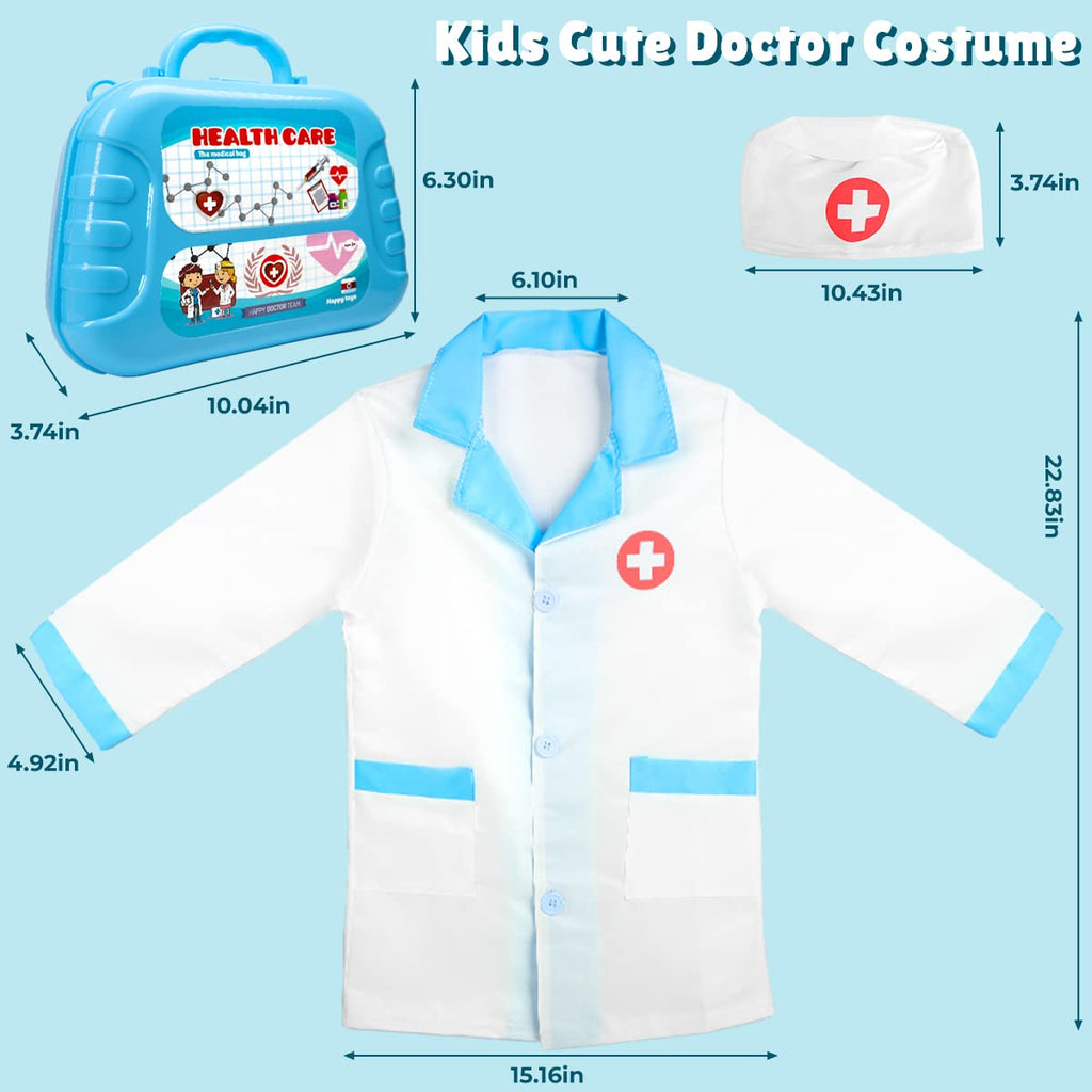 Meland Doctor Kit with Puppy for Kids, Pretend Play Toy Gift for Ages 3–6