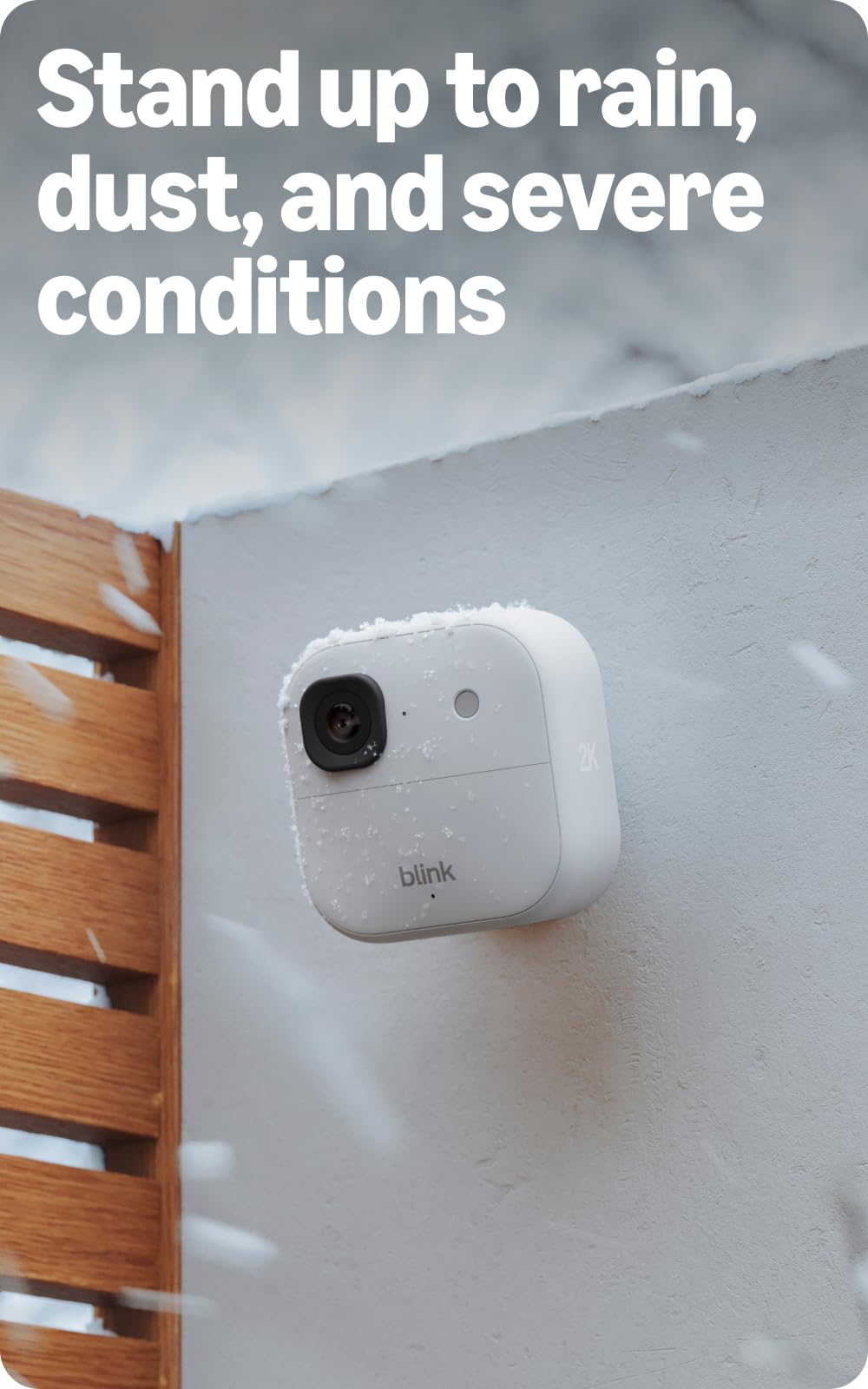 Blink Outdoor 2K+ (newest model) — Wireless smart security camera, 2K video resolution, enhanced audio, two-year battery. Sync Module Core included — 1 camera system (Black)