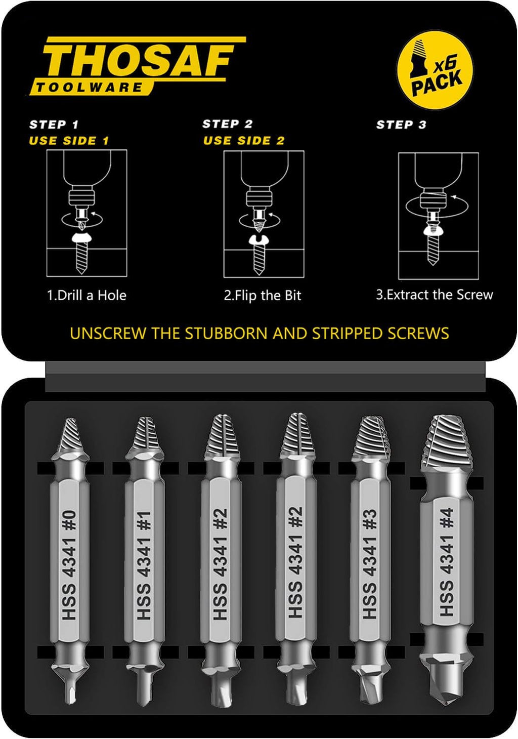 Damaged Screw Extractor Set,Christmas Stocking Stuffers for Adults Men Him