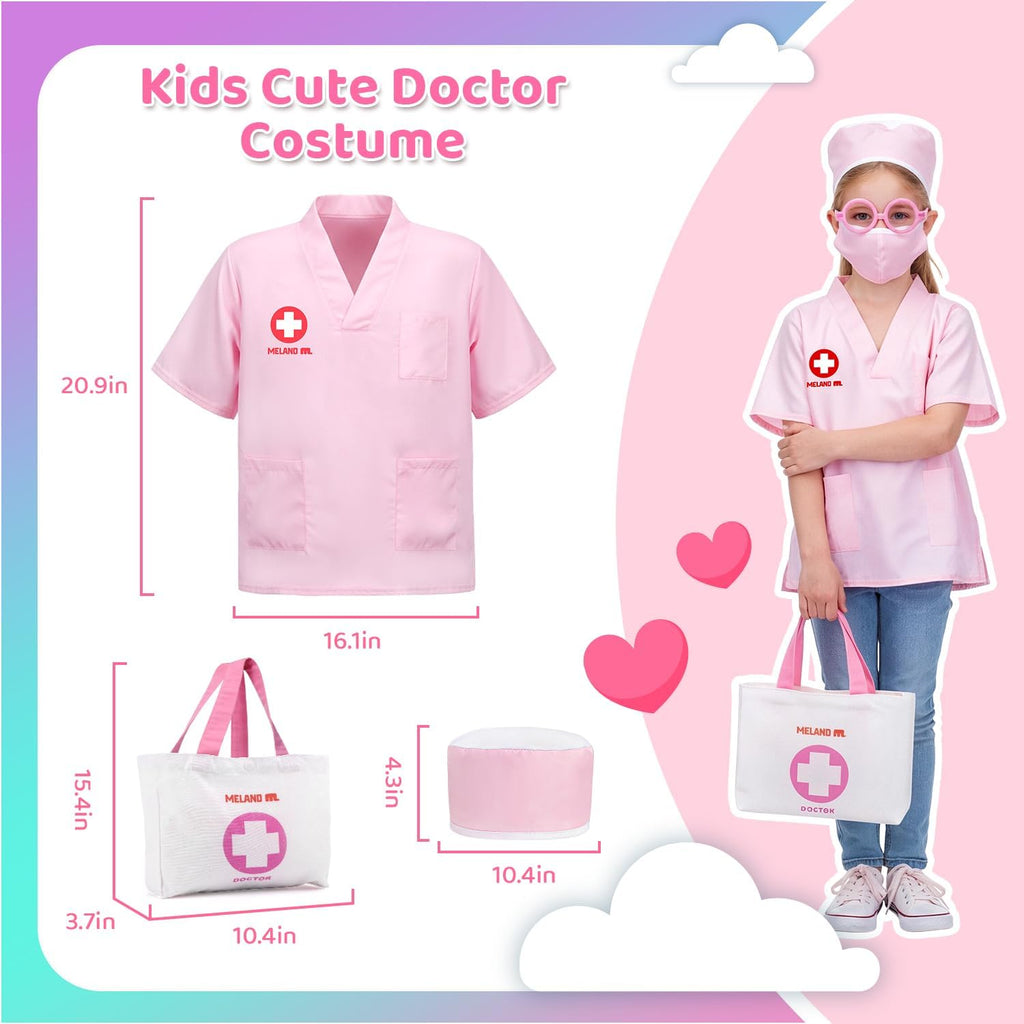 Meland Doctor Kit with Puppy for Kids, Pretend Play Toy Gift for Ages 3–6
