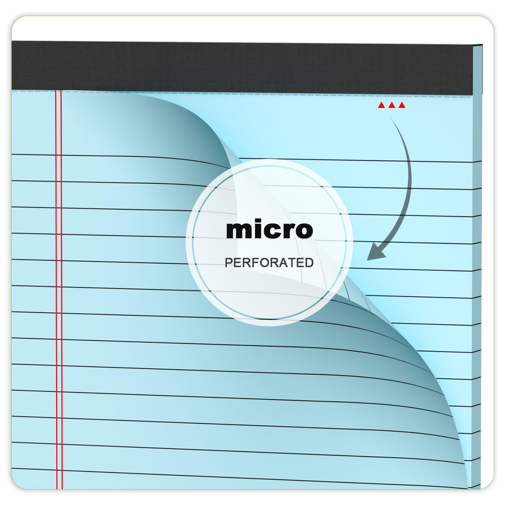5pcs Small Note Pads 5x8 Notebook College Ruled Legal Pads Color Notepads 5 Pack Study Back Writing Pads 5 x 8 Perforated Narrow Ruled Pads of Paper for School & Office Supplies 30 Sheets/Pack
