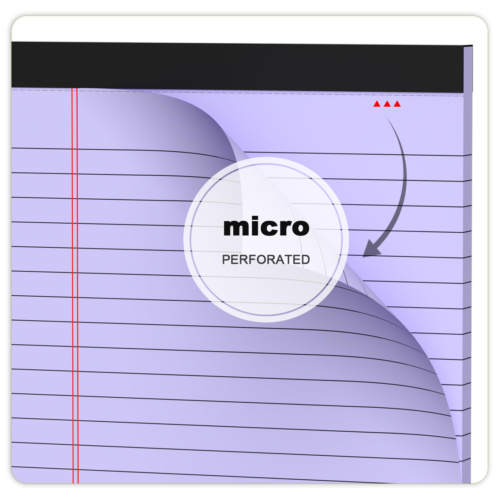 5pcs Small Note Pads 5x8 Notebook College Ruled Legal Pads Color Notepads 5 Pack Study Back Writing Pads 5 x 8 Perforated Narrow Ruled Pads of Paper for School & Office Supplies 30 Sheets/Pack