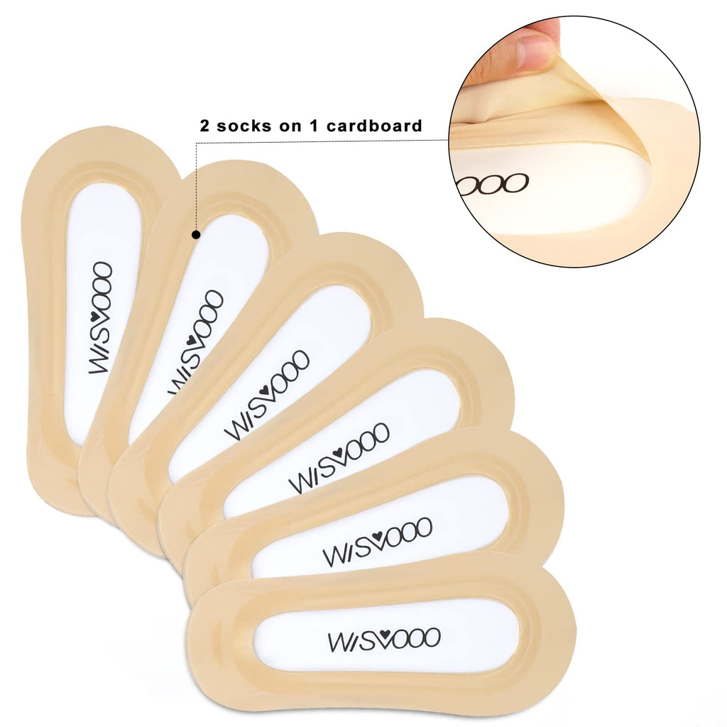 No Show Socks Women Nylon Low Non-Slip Thin Liner Socks for Flats