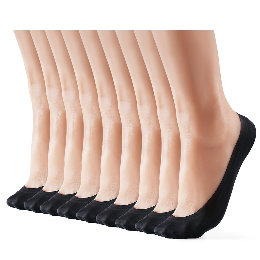 No Show Socks Women Nylon Low Non-Slip Thin Liner Socks for Flats