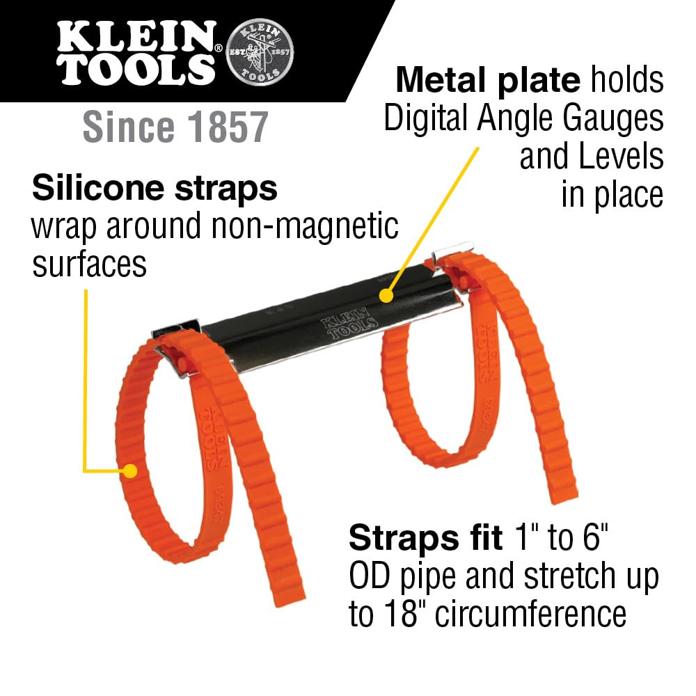 Klein Tools 935DAG Digital Electronic Level and Angle Gauge, Measures 0 - 90 and 0 - 180 Degree Ranges, Measures and Sets Angles
