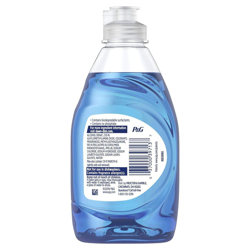 Dawn Ultra Dish Soap Refill Jug Large Size Original Blue Liquid Dishwashing Detergent, Powerful Dish Soap for Grease, 51.5oz (Pack of 2)