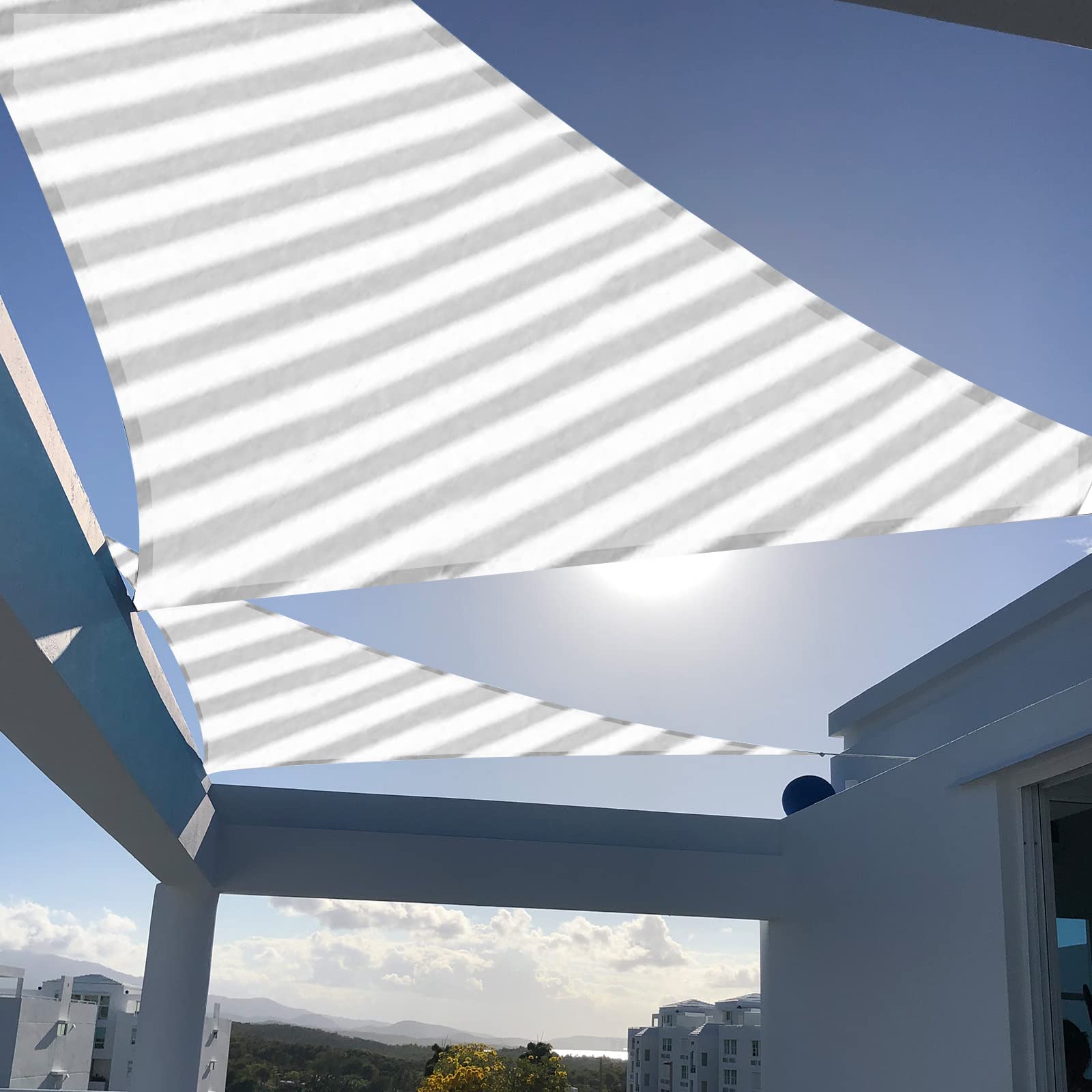 SUNNY GUARD 10' x 13' Rectangle Shade Sail 95% UV Block Outdoor Canopy