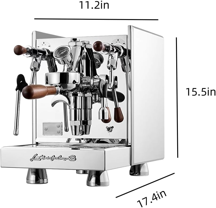 Espresso machine, home/commercial Semi-Automatic Espresso machine,Features with E61 brew head, rotary pump, stainless steel design