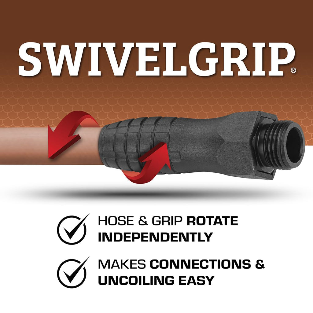 Flexzilla Garden Hose 5/8 in. x 100 ft., Lightweight All-Weather Water Hose, Durable and Flexible, Leak-Free Connections