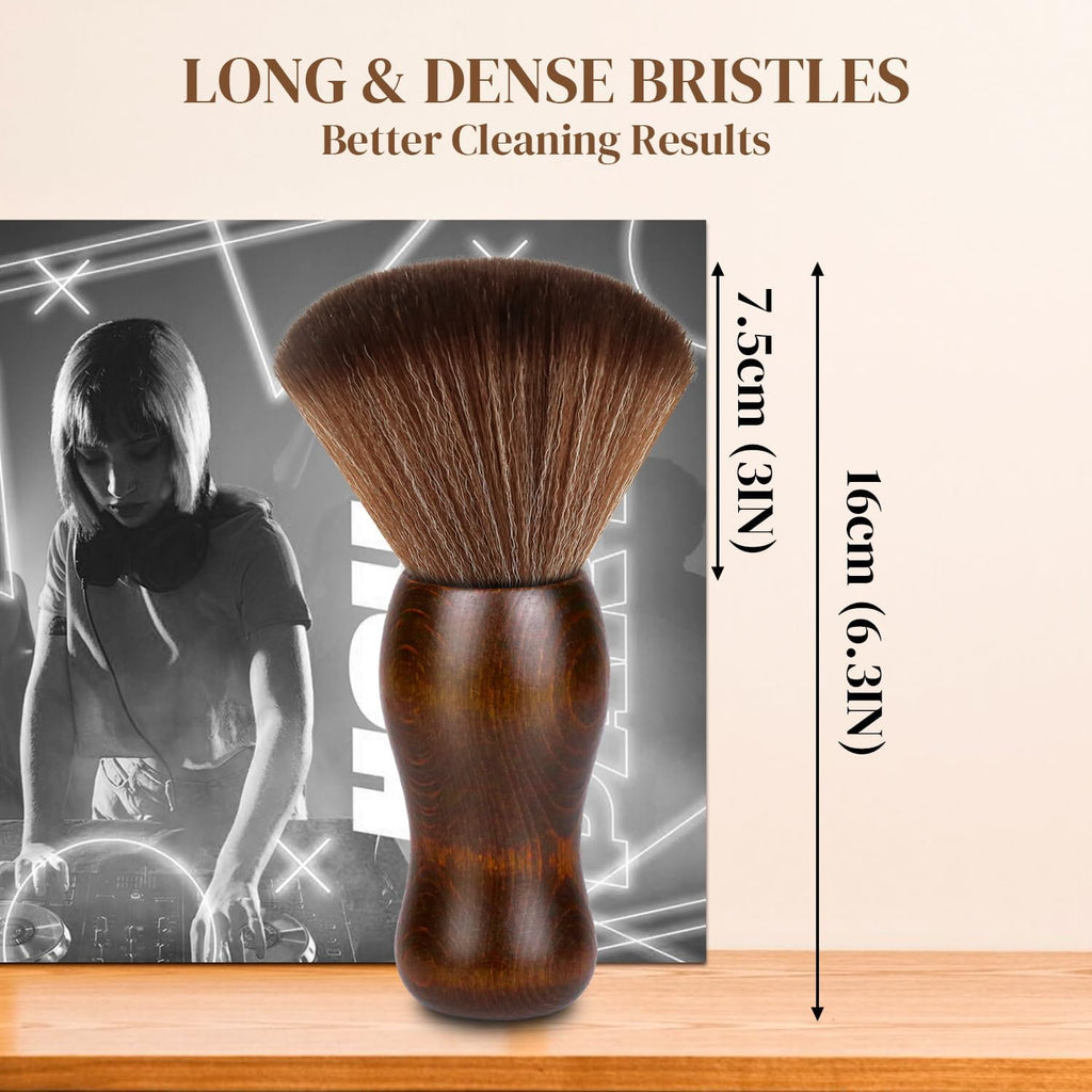 XQ XIAO QIAO Vinyl Record Cleaning Brush - Anti Static Dust Wooden Vinyl Cleaner Brush - Record Player Accessories