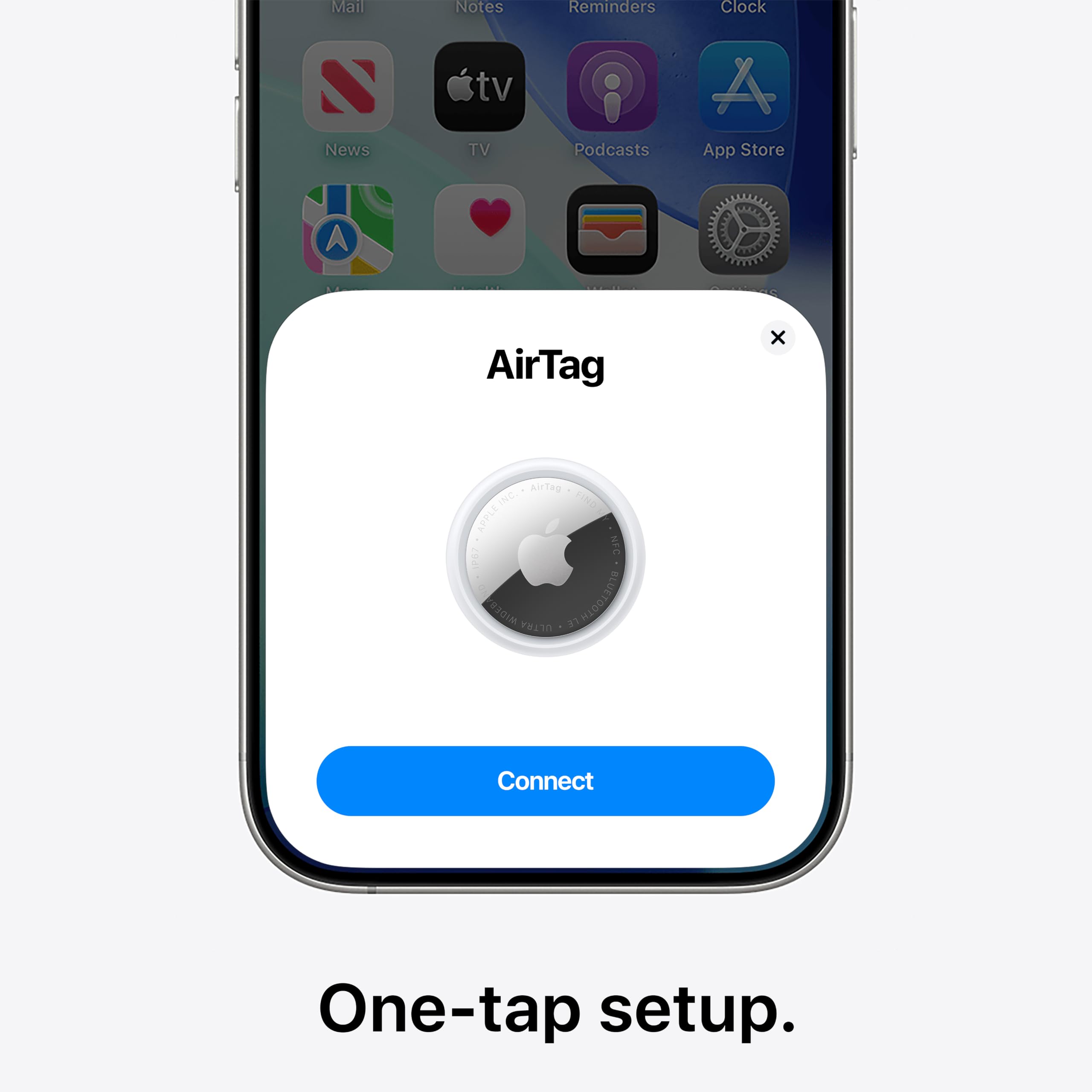 Apple AirTag (2nd Generation) - 4 Pack: Tracker for Keychain, Wallet, and More; Locator with Sound; Simple One-Tap Setup with iPhone or iPad; Key Finder with up to 1.5X Precision Finding Range*