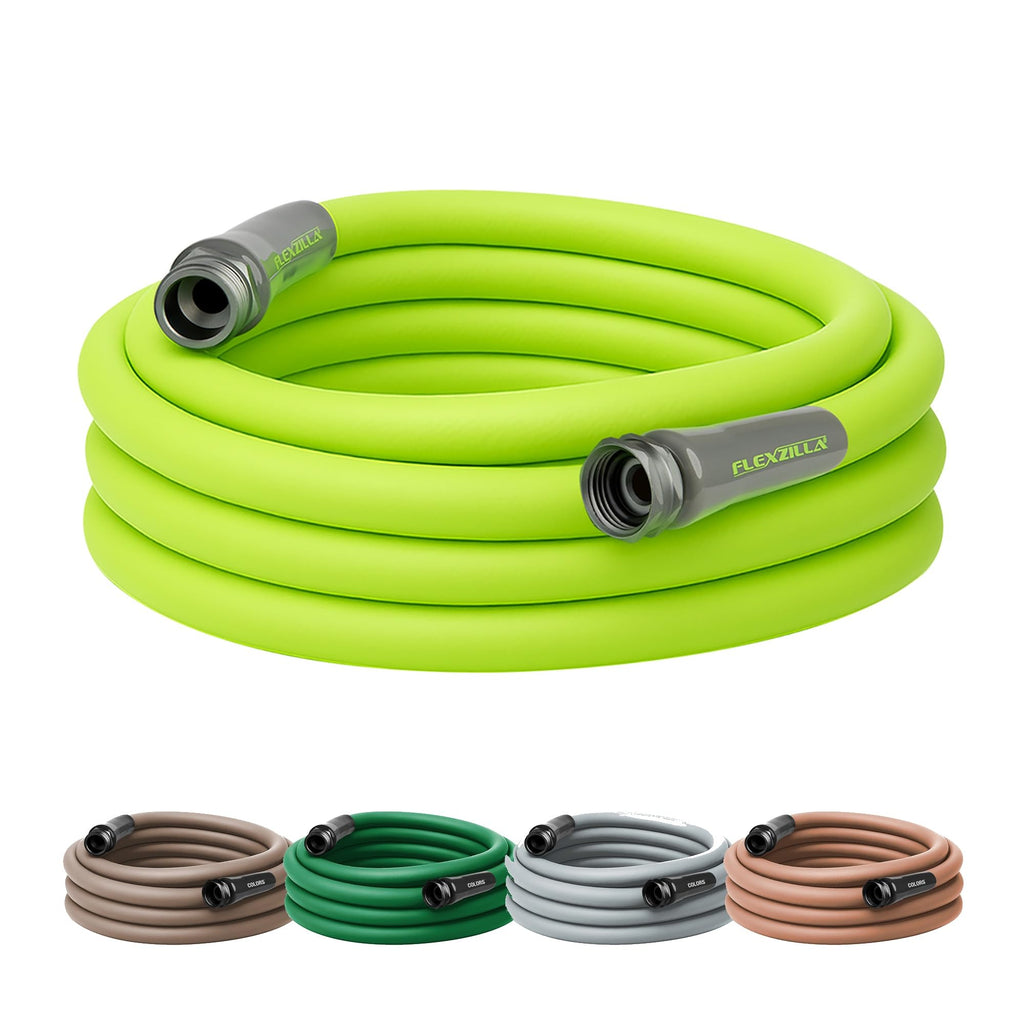 Flexzilla Garden Hose 5/8 in. x 100 ft., Lightweight All-Weather Water Hose, Durable and Flexible, Leak-Free Connections