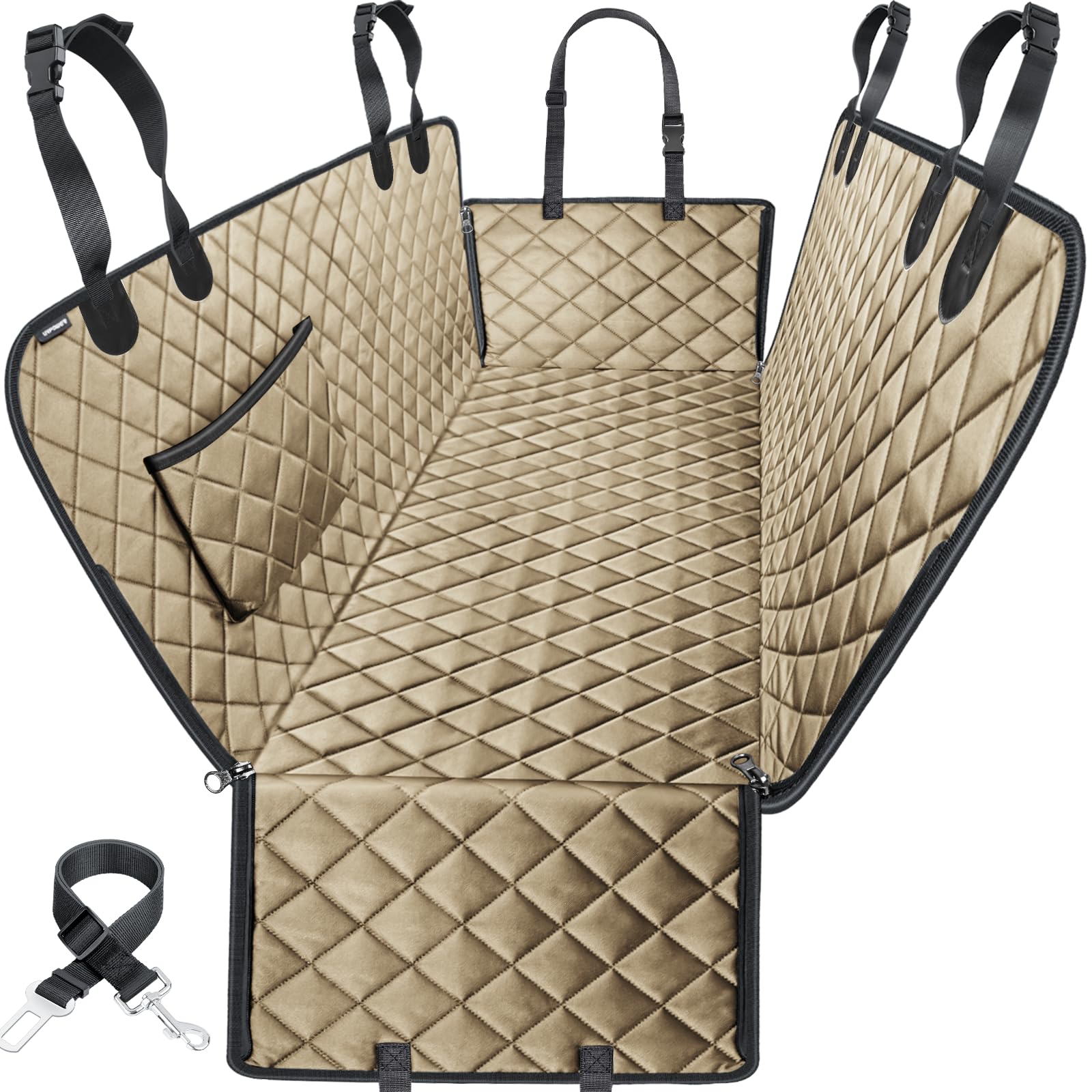 URPOWER Dog Car Seat Cover for Back Seat, Waterproof Hammock for Car & SUV