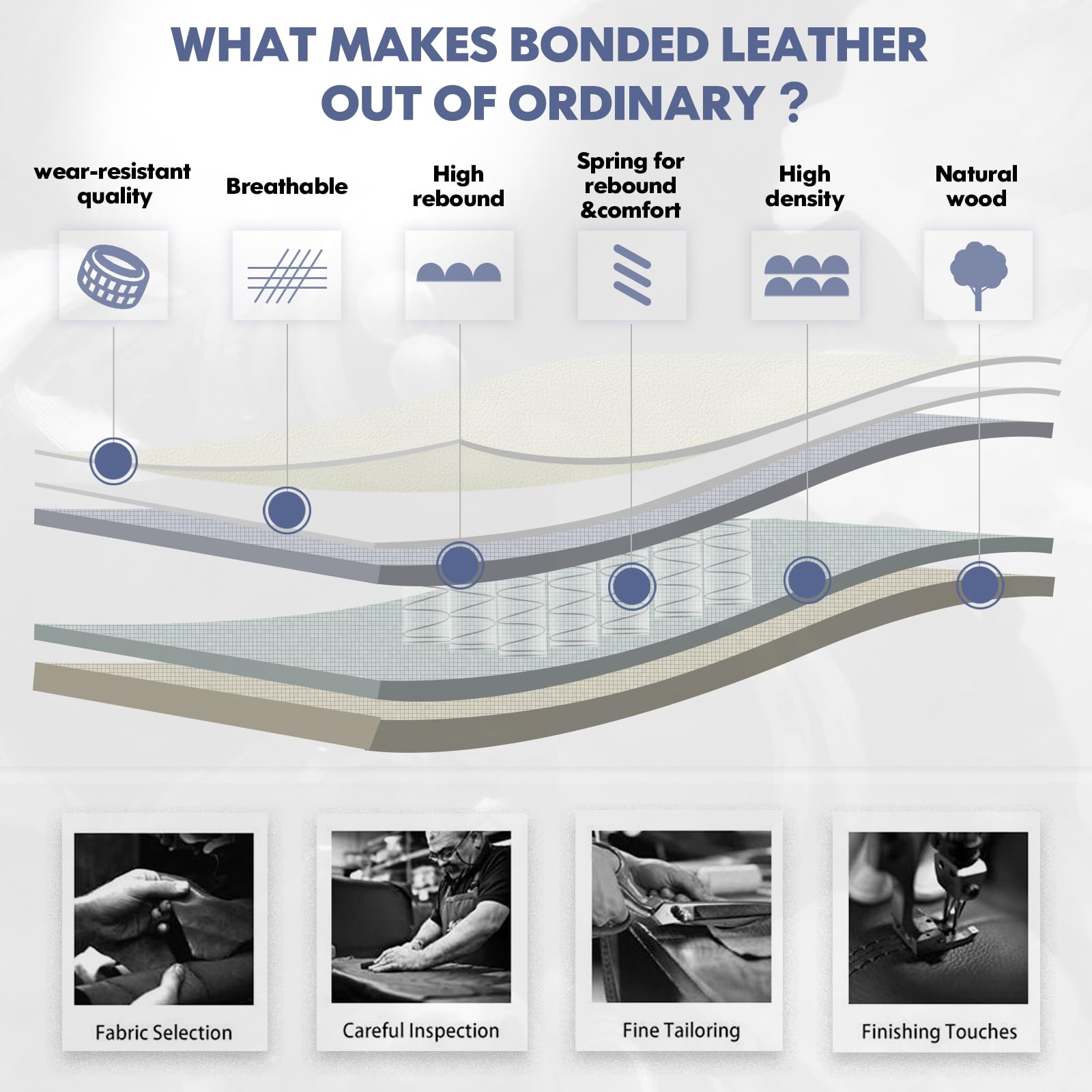COLAMY High Back Executive Office Chair - Padded Leather Ergonomic Computer Desk Chair with Inflatable Lumbar Support & Flip-Up Arms, Adjustable Tilt Lock Swivel Task Chair for Home Office, Black