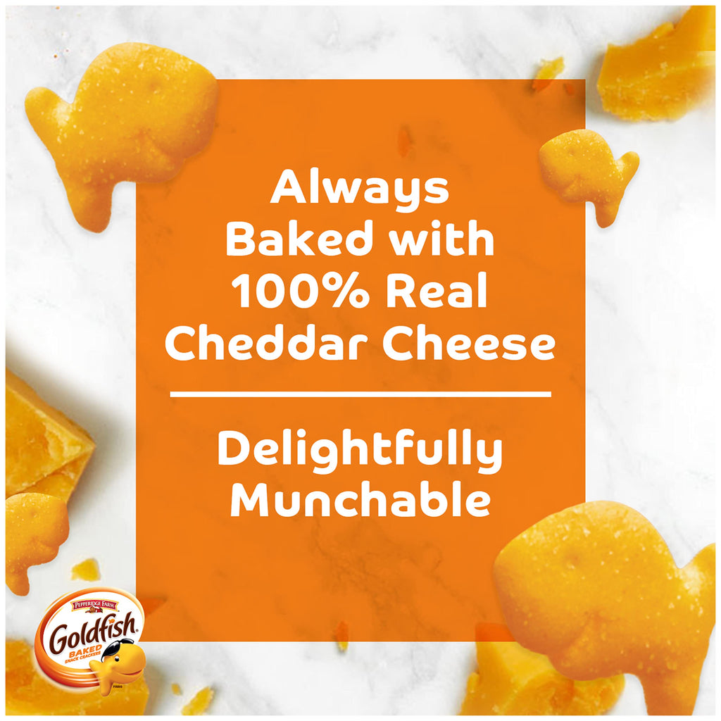 Goldfish Crackers Big Smiles Variety Pack with Cheddar, Colors, and Pretzels, Snack Packs, 30 Ct