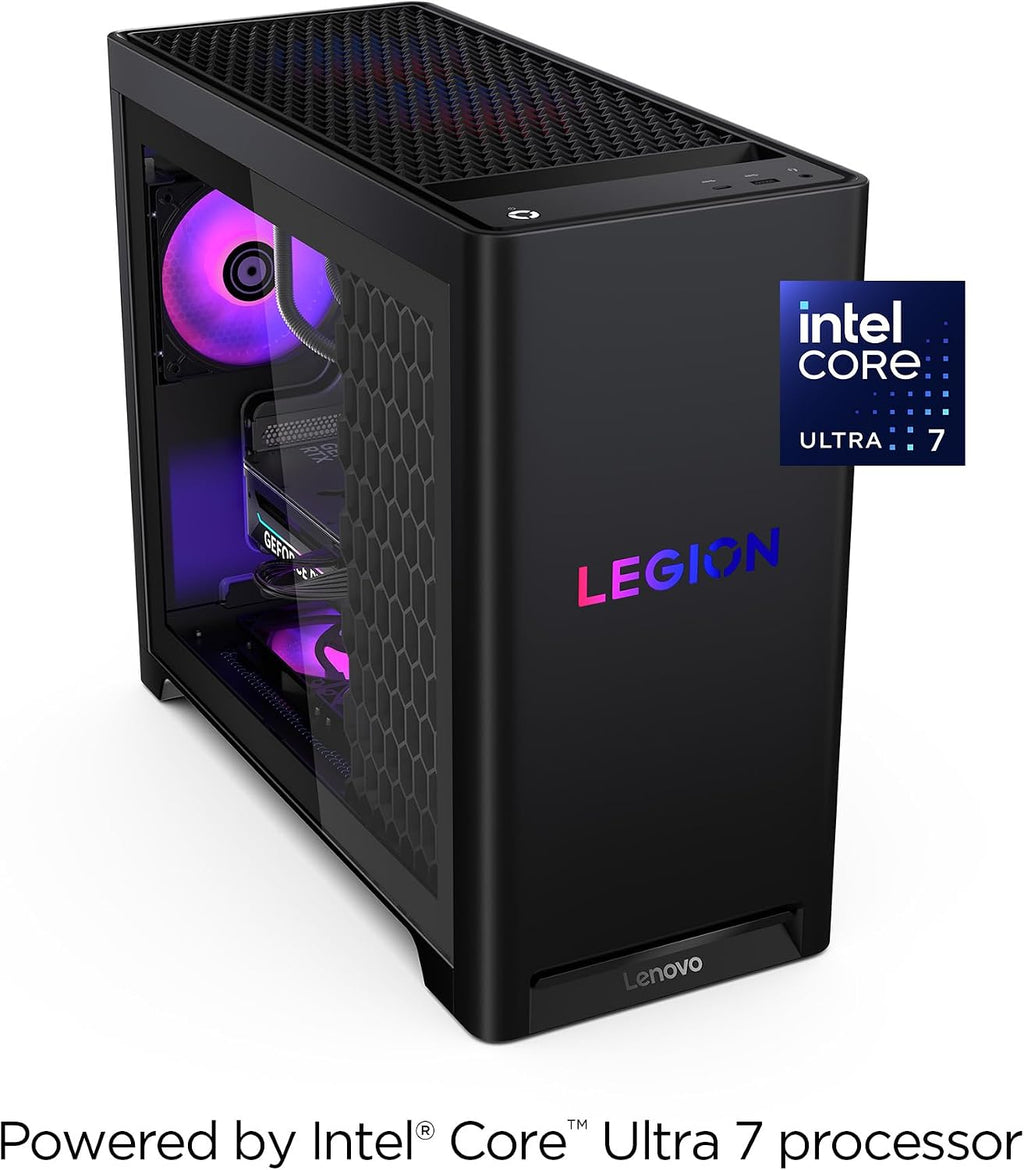Lenovo Legion Tower 5i – AI-Powered Gaming PC - Intel® Core Ultra 7 265F Processor – NVIDIA® GeForce RTX™ 5070 Ti Graphics – 32 GB Memory – 1 TB Storage – 3 Months of PC GamePass