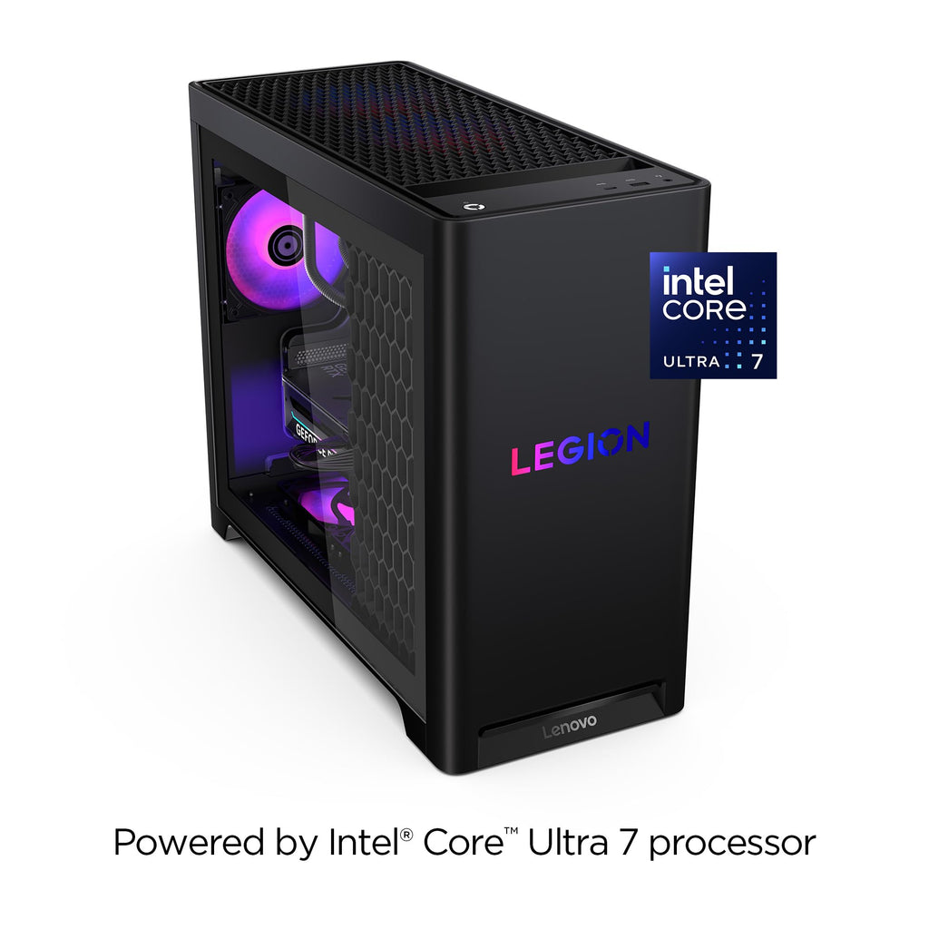 Lenovo Legion Tower 5i – AI-Powered Gaming PC - Intel® Core Ultra 7 265F Processor – NVIDIA® GeForce RTX™ 5070 Ti Graphics – 32 GB Memory – 1 TB Storage – 3 Months of PC GamePass