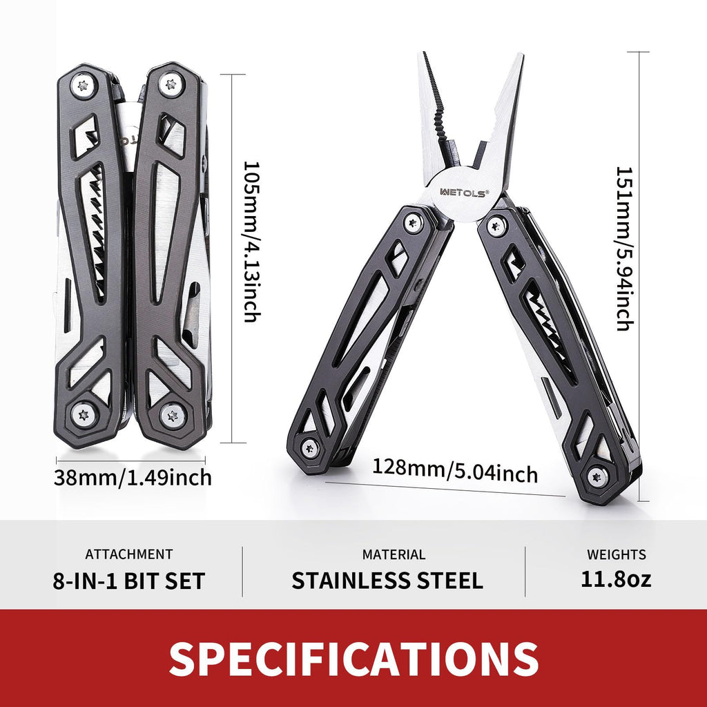 Multitool with Pocket Knife, Birthday Gifts for Men Women Mom Dad