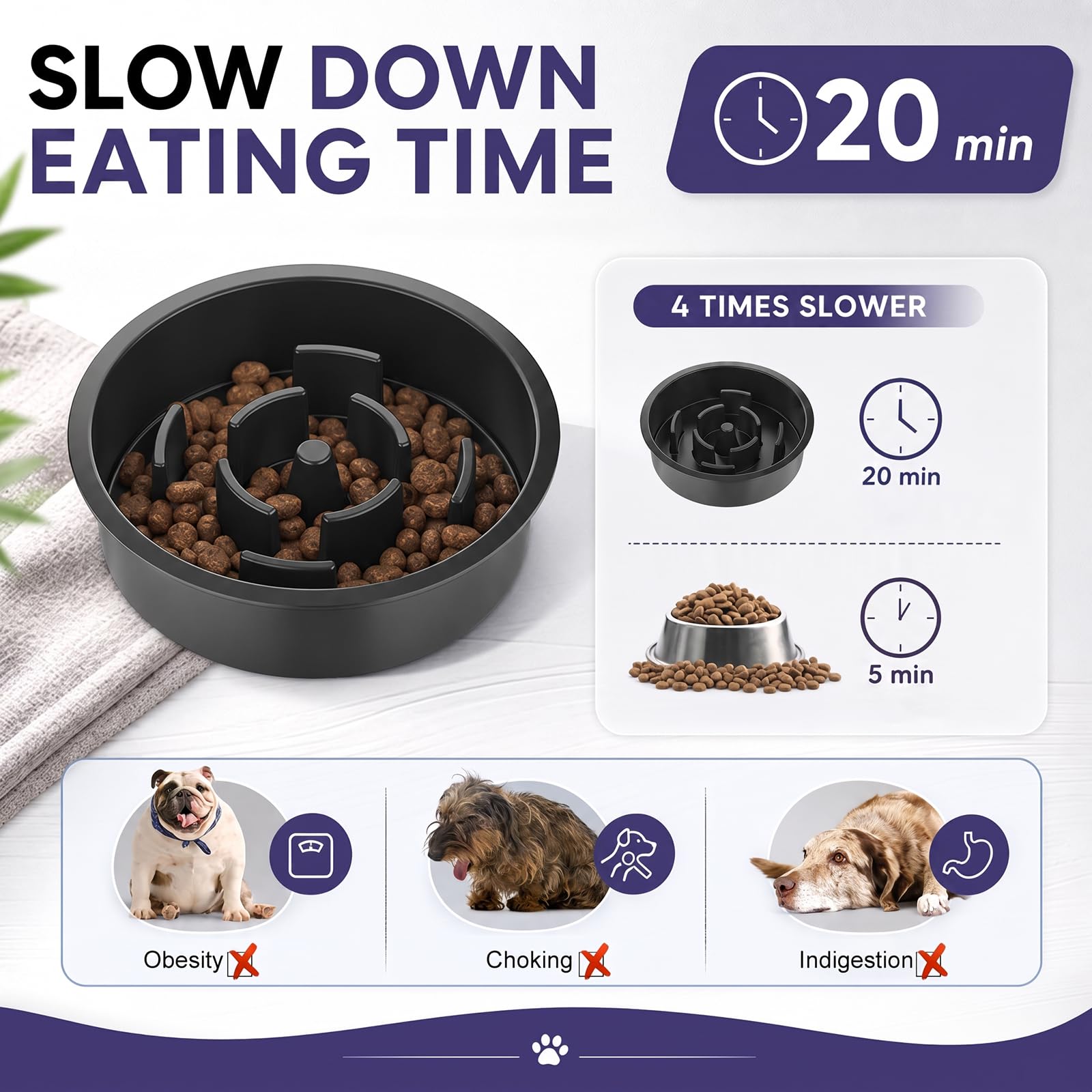 XIAZ Elevated Dog Bowls Large Breed Raised Dogs Bowl Stand Large/Medium Sized Dog Stainless Steel Food Water Bowl Stands 5 Heights Adjustable 9/11/12/14in Black Pet Feeder Dish Station