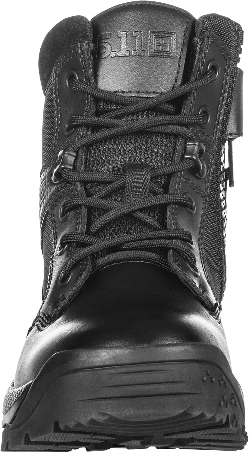 5.11 Tactical Womens ATAC 2.0 8-Inch Side Zip Professional Work Boot, Black