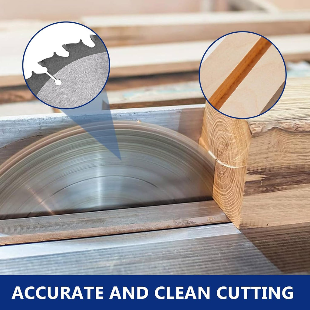 10" Carbide Stacked Dado Saw Blade Set, Pro Dado Set for Fine Finished Cuts, Grooves, Dados and Rabbets, 24 Tooth with 5/8" Bore, 23 Pieces