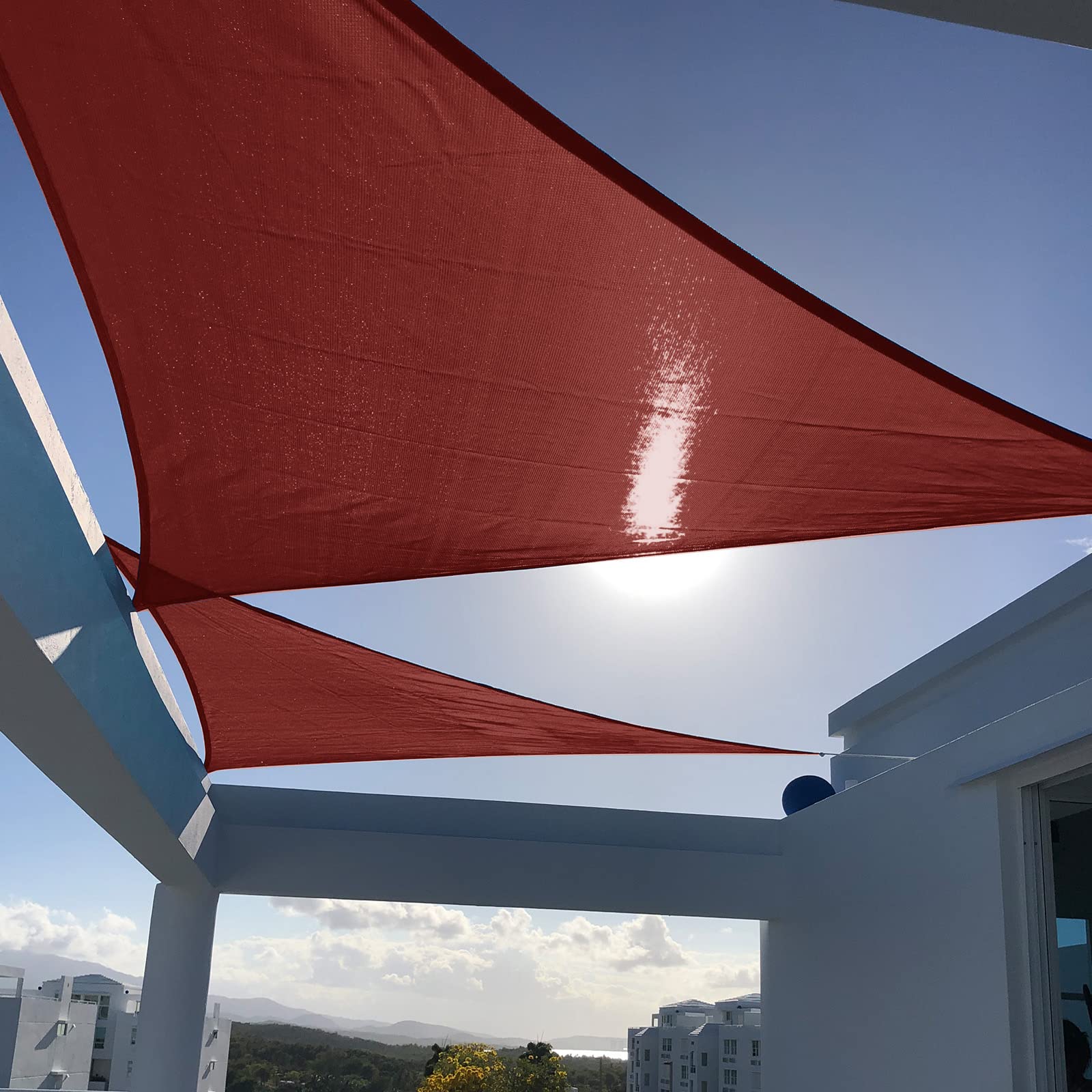 SUNNY GUARD 10' x 13' Rectangle Shade Sail 95% UV Block Outdoor Canopy