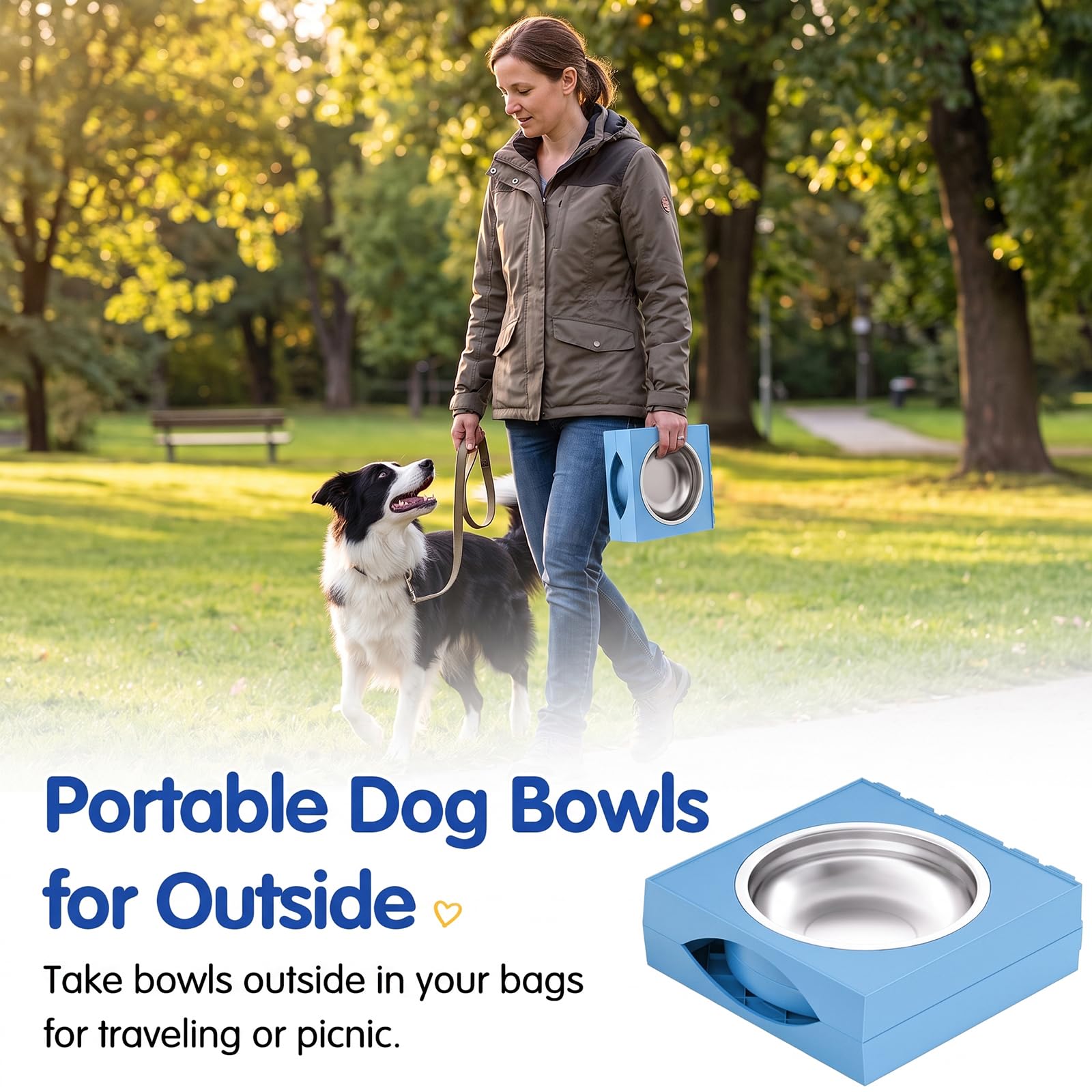 XIAZ Elevated Dog Bowls Large Breed Raised Dogs Bowl Stand Large/Medium Sized Dog Stainless Steel Food Water Bowl Stands 5 Heights Adjustable 9/11/12/14in Black Pet Feeder Dish Station