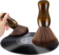 XQ XIAO QIAO Vinyl Record Cleaning Brush - Anti Static Dust Wooden Vinyl Cleaner Brush - Record Player Accessories