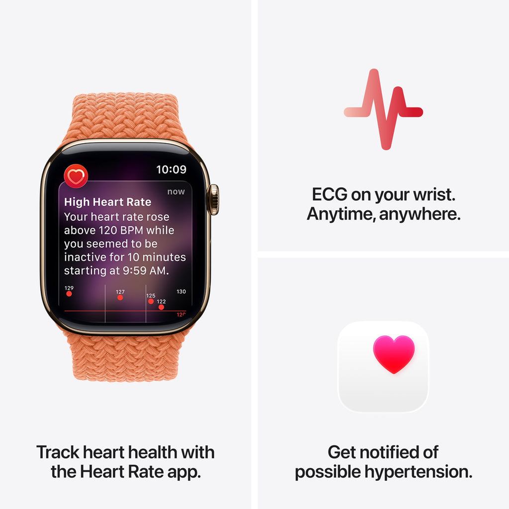 Apple Watch Series 11 [GPS 46mm] Smartwatch with Rose Gold Aluminum Case with Light Blush Sport Band - M/L. Sleep Score, Fitness Tracker, Health Monitoring, Always-On Display, Water Resistant
