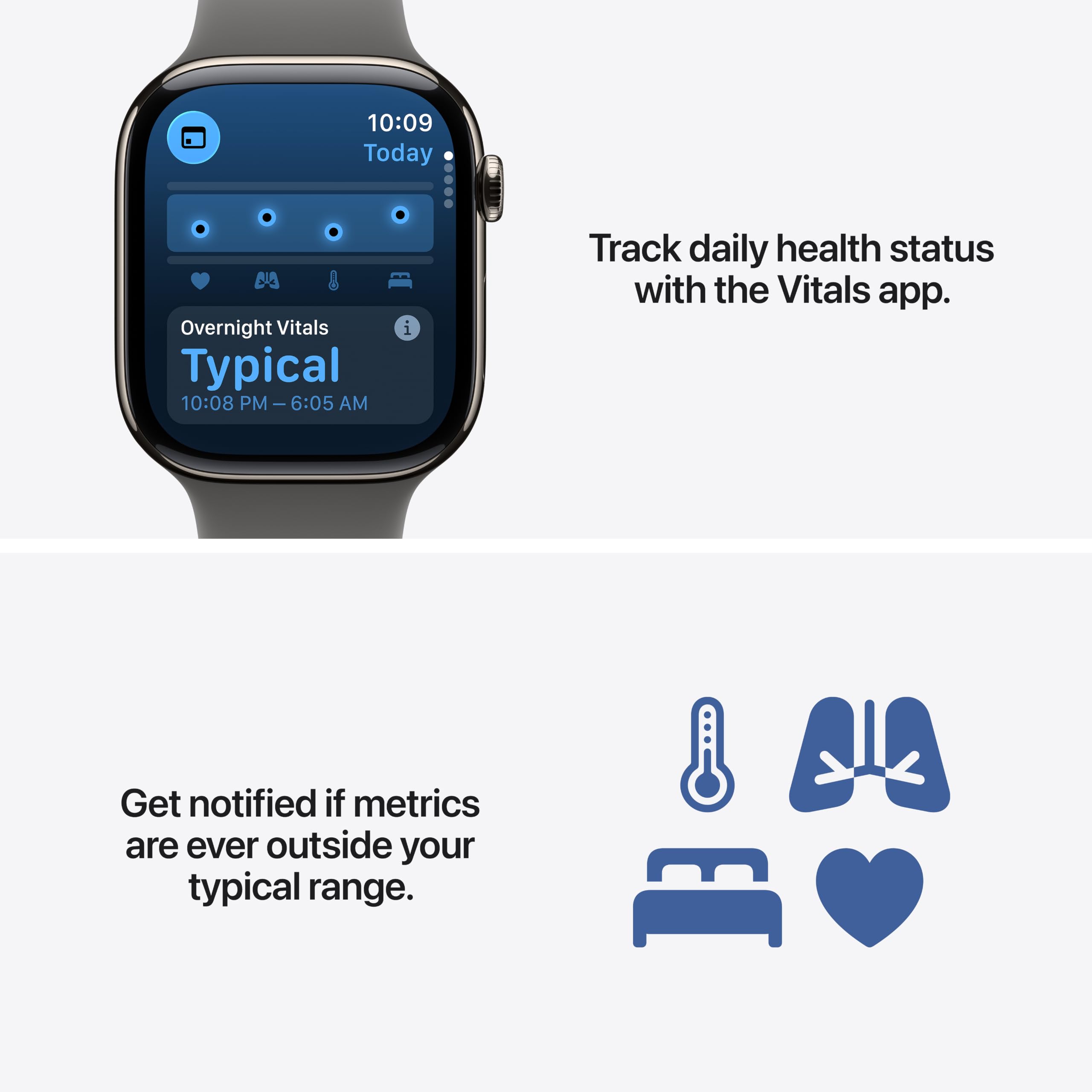 Apple Watch Series 11 [GPS 46mm] Smartwatch with Rose Gold Aluminum Case with Light Blush Sport Band - M/L. Sleep Score, Fitness Tracker, Health Monitoring, Always-On Display, Water Resistant