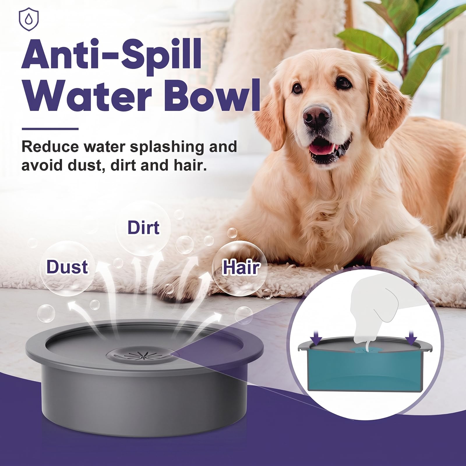 XIAZ Elevated Dog Bowls Large Breed Raised Dogs Bowl Stand Large/Medium Sized Dog Stainless Steel Food Water Bowl Stands 5 Heights Adjustable 9/11/12/14in Black Pet Feeder Dish Station