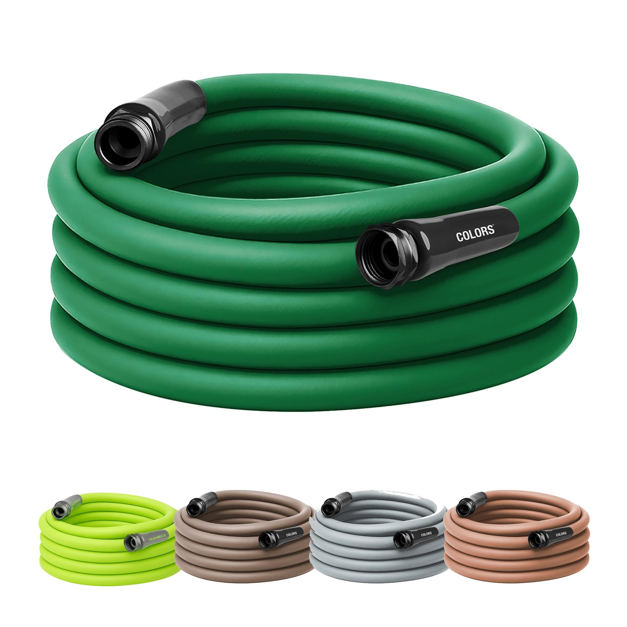 Flexzilla Garden Hose 5/8 in. x 100 ft., Lightweight All-Weather Water Hose, Durable and Flexible, Leak-Free Connections