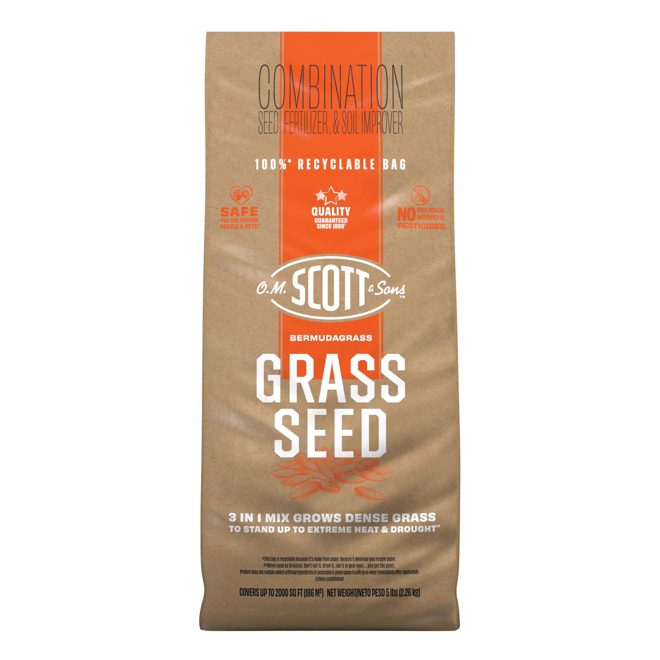 O.M. Scott & Sons Natural Grass Food, 12.72 lbs. (2-Pack)