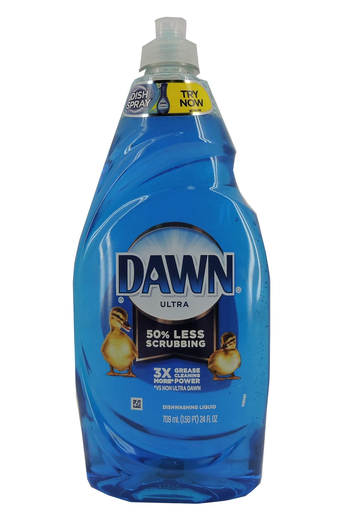 Dawn Ultra Dish Soap Refill Jug Large Size Original Blue Liquid Dishwashing Detergent, Powerful Dish Soap for Grease, 51.5oz (Pack of 2)