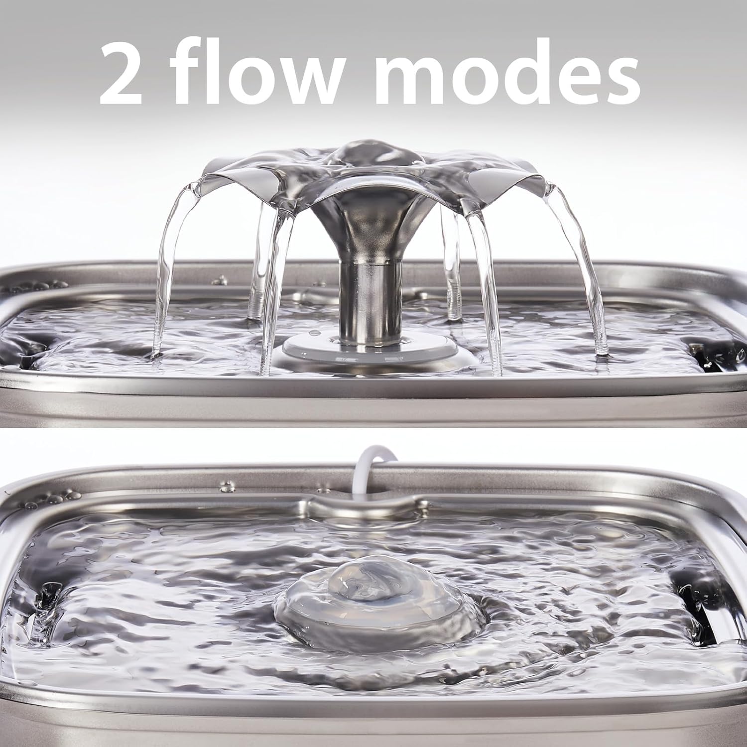 Veken Innovation Award Winner Stainless Steel Cat Water Fountain, 108oz