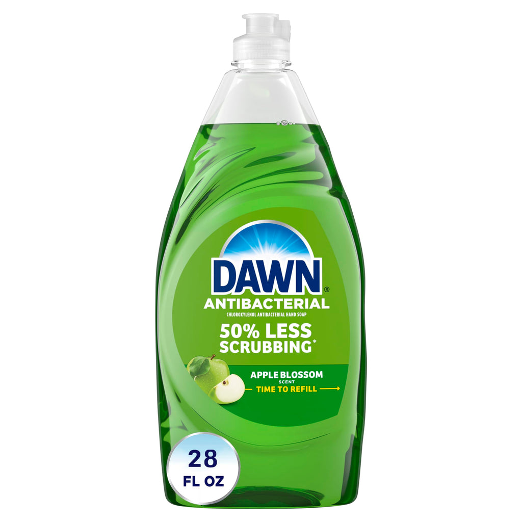 Dawn Ultra Dish Soap Refill Jug Large Size Original Blue Liquid Dishwashing Detergent, Powerful Dish Soap for Grease, 51.5oz (Pack of 2)