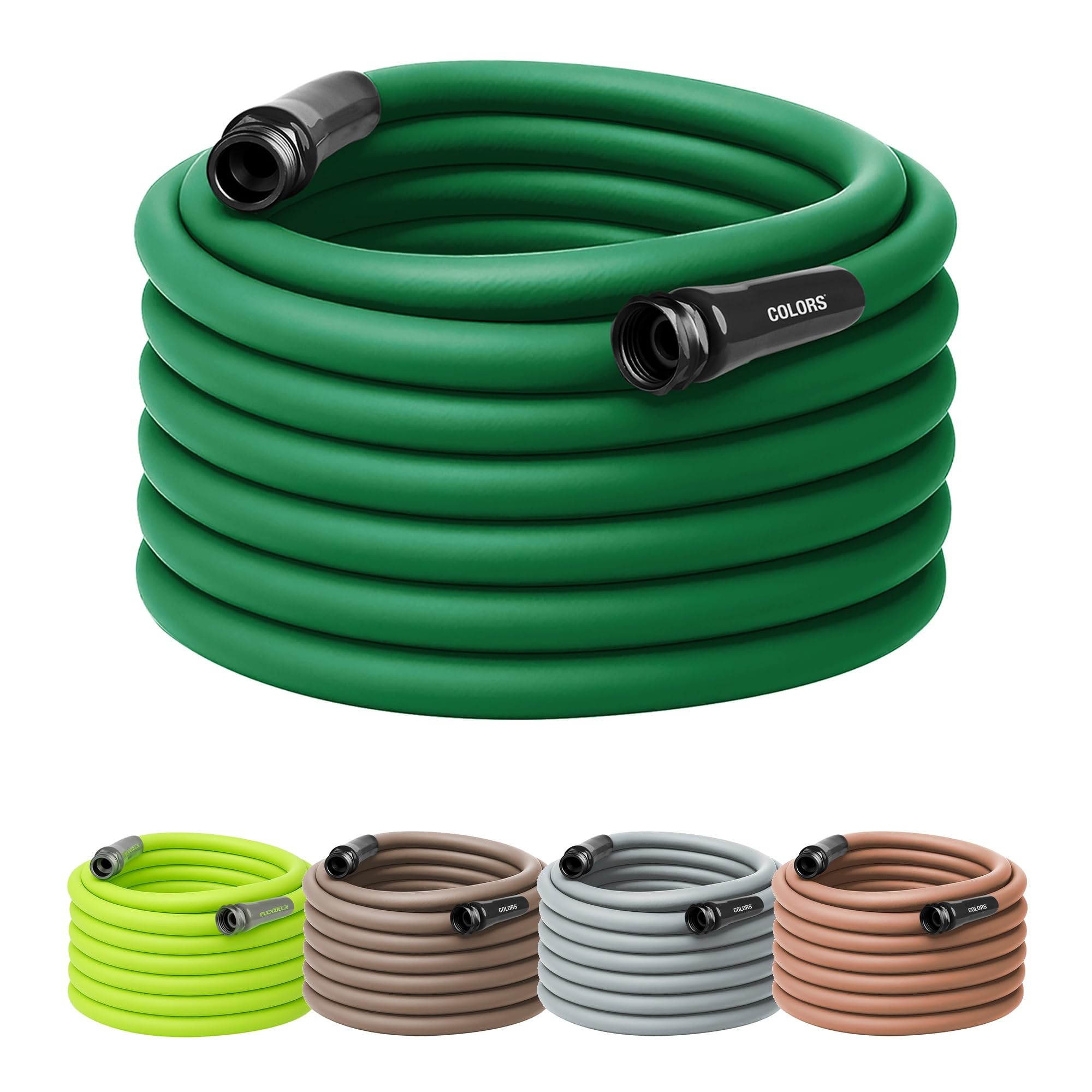 Flexzilla Garden Hose 5/8 in. x 100 ft., Lightweight All-Weather Water Hose, Durable and Flexible, Leak-Free Connections